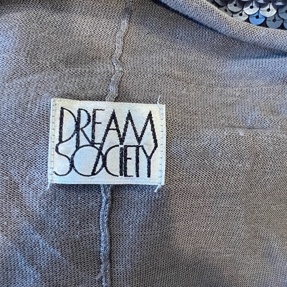 Dream society gray sequin knit vest - Picture 3 of 5
